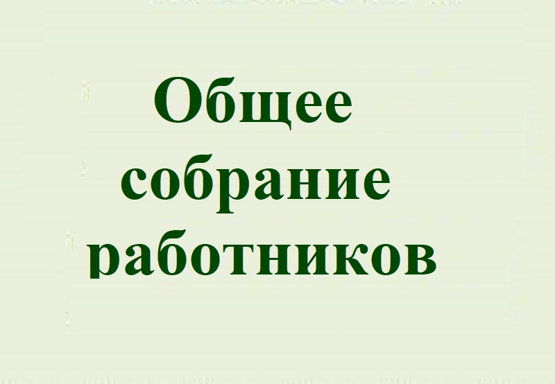 Общее собрание работников.